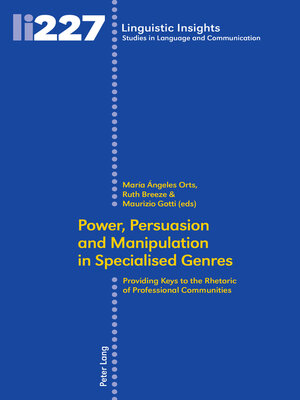 cover image of Power, Persuasion and Manipulation in Specialised Genres